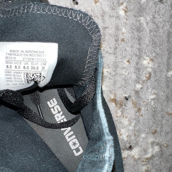 all black converse hi-tops - Picture 3 of 3